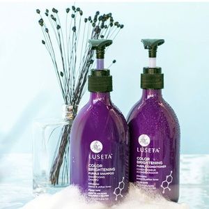 BRAND NEW! Luseta color brightening purple shampoo and conditioner 1L bottles